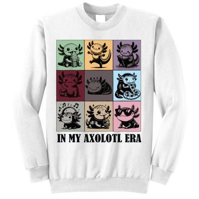 Funny Axolotl Quote In My Axolotl Era Graphic Cool Axolotl Sweatshirt