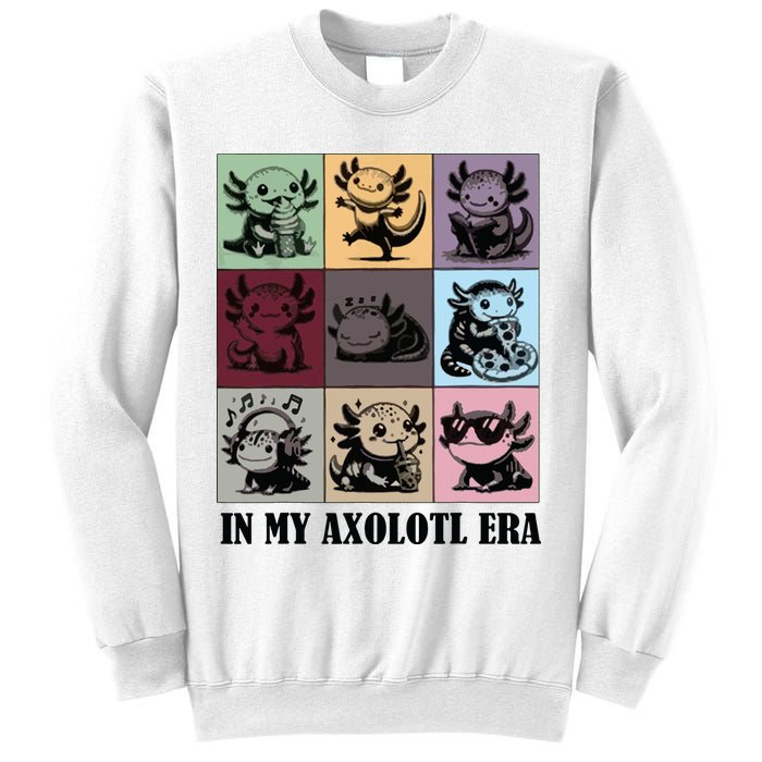 Funny Axolotl Quote In My Axolotl Era Graphic Cool Axolotl Sweatshirt