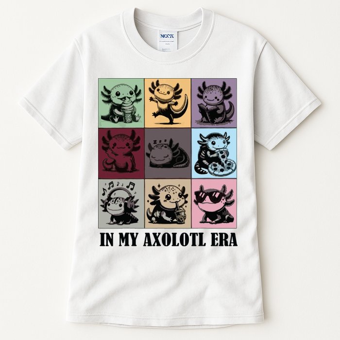 Funny Axolotl Quote In My Axolotl Era Graphic Cool Axolotl Tall T-Shirt