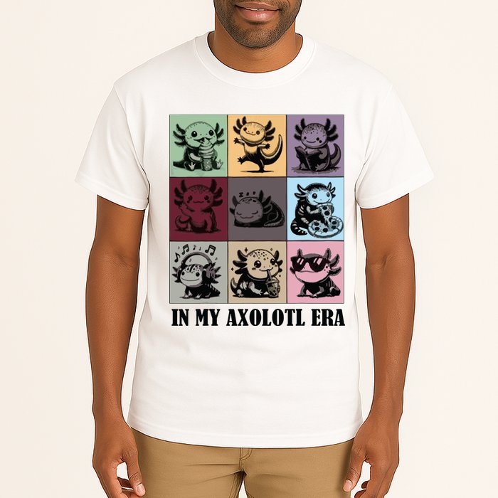 Funny Axolotl Quote In My Axolotl Era Graphic Cool Axolotl Tall T-Shirt