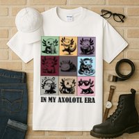 Funny Axolotl Quote In My Axolotl Era Graphic Cool Axolotl Tall T-Shirt