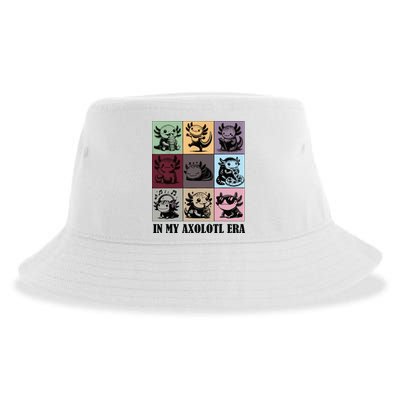Funny Axolotl Quote In My Axolotl Era Graphic Cool Axolotl Sustainable Bucket Hat