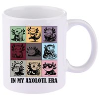 Funny Axolotl Quote In My Axolotl Era Graphic Cool Axolotl 11oz C Handle Ceramic Mug