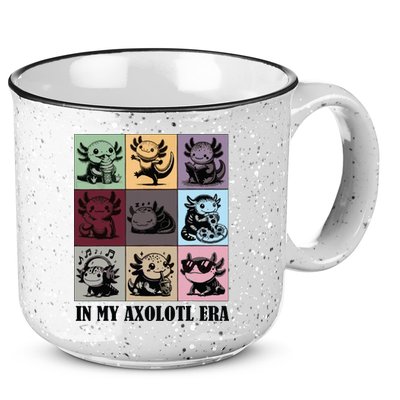 Funny Axolotl Quote In My Axolotl Era Graphic Cool Axolotl 15oz Campfire Ceramic Mug