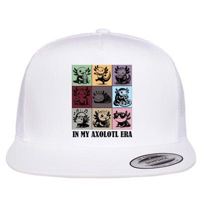 Funny Axolotl Quote In My Axolotl Era Graphic Cool Axolotl Flatbill Hat