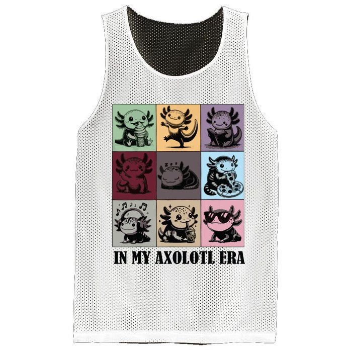 Funny Axolotl Quote In My Axolotl Era Graphic Cool Axolotl Mesh Reversible Basketball Jersey Tank
