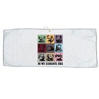 Funny Axolotl Quote In My Axolotl Era Graphic Cool Axolotl Large Microfiber Waffle Golf Towel
