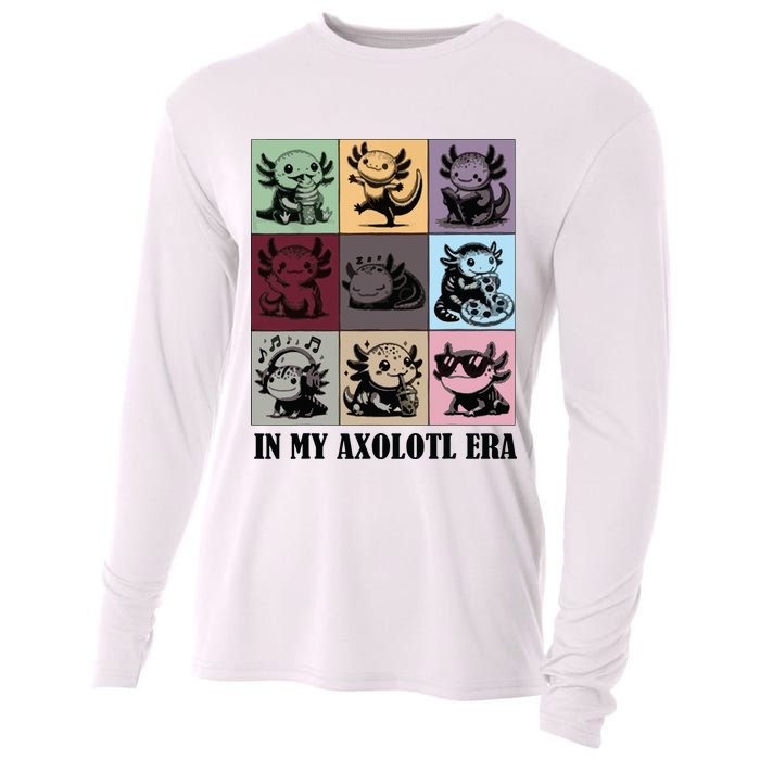 Funny Axolotl Quote In My Axolotl Era Graphic Cool Axolotl Cooling Performance Long Sleeve Crew