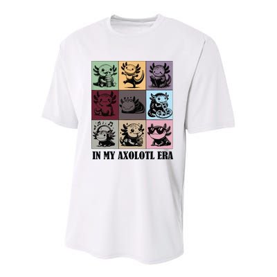 Funny Axolotl Quote In My Axolotl Era Graphic Cool Axolotl Youth Performance Sprint T-Shirt
