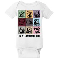 Funny Axolotl Quote In My Axolotl Era Graphic Cool Axolotl Baby Bodysuit