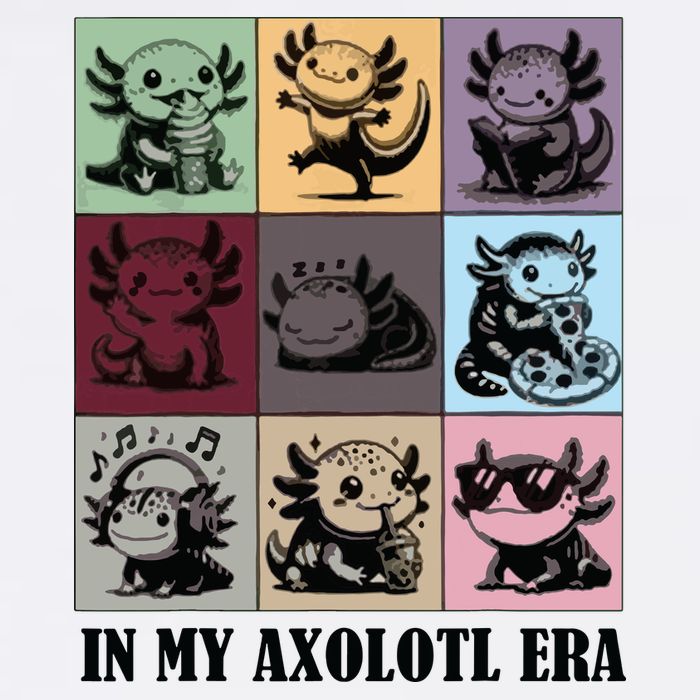 Funny Axolotl Quote In My Axolotl Era Graphic Cool Axolotl Baby Bodysuit