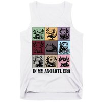 Funny Axolotl Quote In My Axolotl Era Graphic Cool Axolotl Tank Top