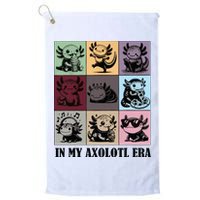 Funny Axolotl Quote In My Axolotl Era Graphic Cool Axolotl Golf Towel
