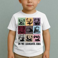 Funny Axolotl Quote In My Axolotl Era Graphic Cool Axolotl Toddler T-Shirt