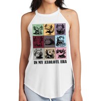 Funny Axolotl Quote In My Axolotl Era Graphic Cool Axolotl Women's Perfect Tri Rocker Tank