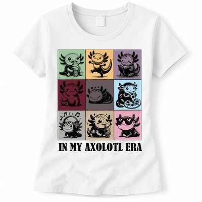 Funny Axolotl Quote In My Axolotl Era Graphic Cool Axolotl Womens T-Shirt