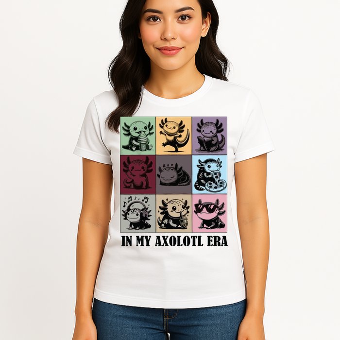 Funny Axolotl Quote In My Axolotl Era Graphic Cool Axolotl Womens T-Shirt