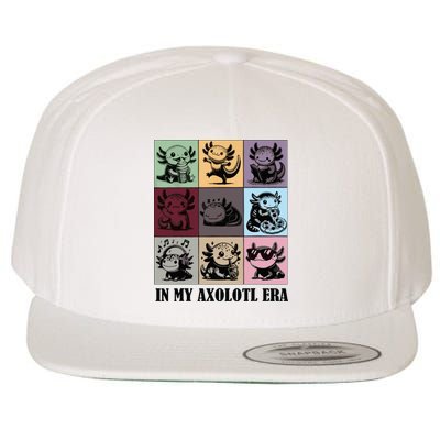 Funny Axolotl Quote In My Axolotl Era Graphic Cool Axolotl Wool Snapback Cap