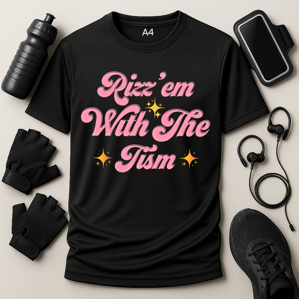 Funny Autism Quote Rizz Em With The Tism Meaningful Gift Cooling Performance Crew T-Shirt