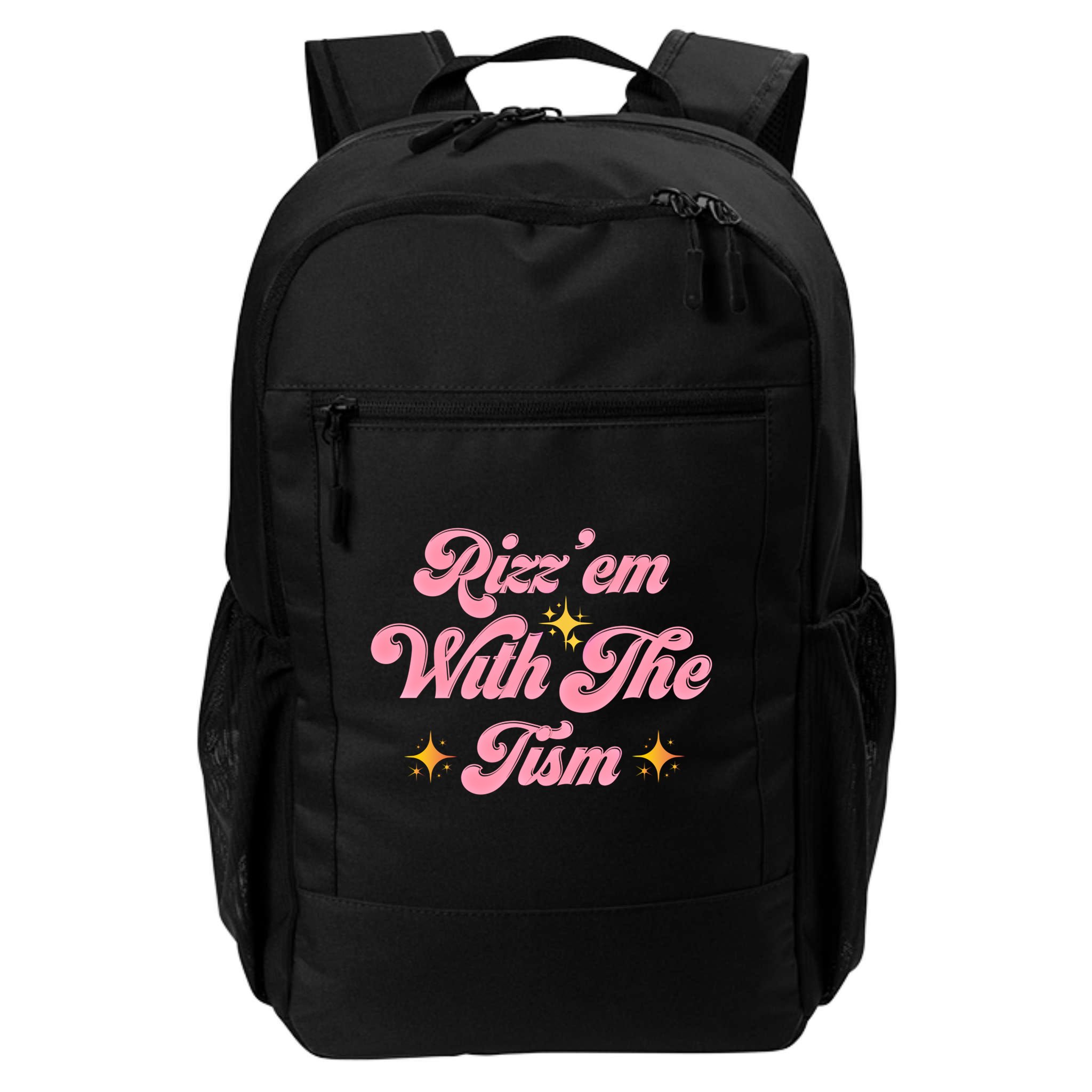 Funny Autism Quote Rizz Em With The Tism Meaningful Gift Backpack