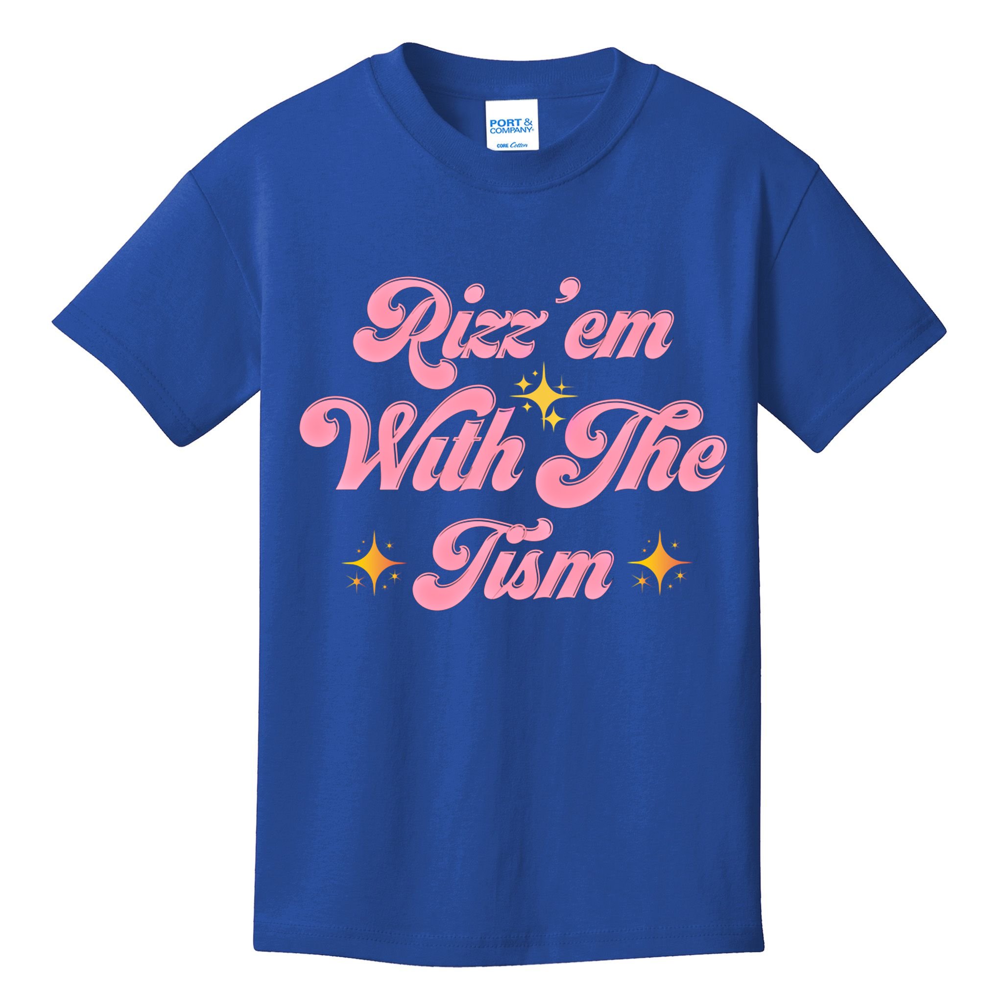 Funny Autism Quote Rizz Em With The Tism Meaningful Gift Kids T-Shirt