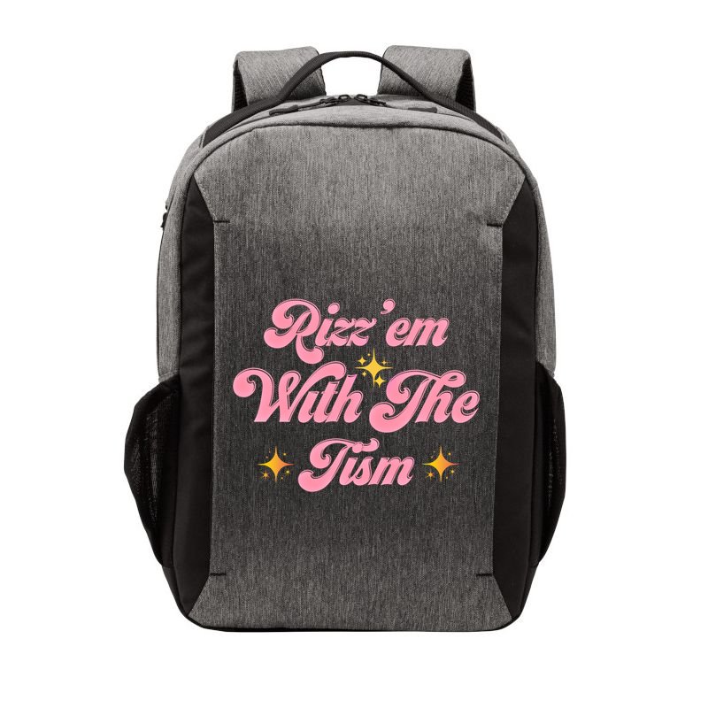 Funny Autism Quote Rizz Em With The Tism Meaningful Gift Vector Backpack