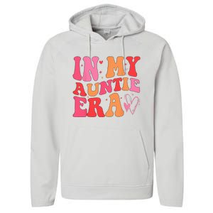 Funny Aunt Quote In My Auntie Era Niece Nephew Matching Cool Performance Fleece Hoodie