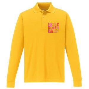 Funny Aunt Quote In My Auntie Era Niece Nephew Matching Cool Performance Long Sleeve Polo