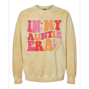 Funny Aunt Quote In My Auntie Era Niece Nephew Matching Cool Colorblast Crewneck Sweatshirt