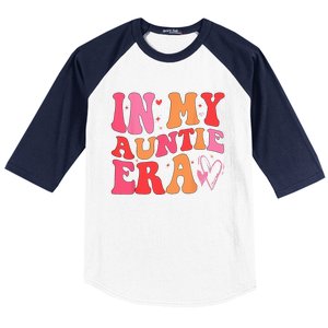 Funny Aunt Quote In My Auntie Era Niece Nephew Matching Cool Baseball Sleeve Shirt