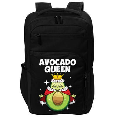 Funny Avocado Queen Gift For Girl Women Cool Avocado Lover Impact Tech Backpack