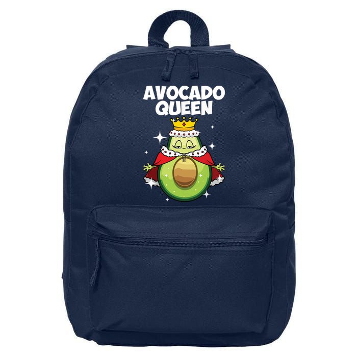 Funny Avocado Queen Gift For Girl Women Cool Avocado Lover 16 in Basic Backpack