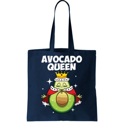 Funny Avocado Queen Gift For Girl Women Cool Avocado Lover Tote Bag