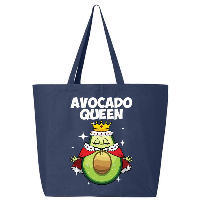 Funny Avocado Queen Gift For Girl Women Cool Avocado Lover 25L Jumbo Tote