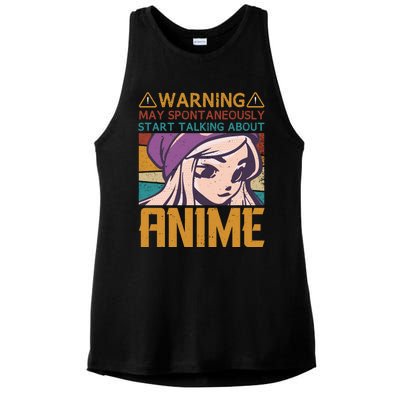 Funny Anime Quote Funny Sayings Anime Girl Quotes Retro Quote Ladies PosiCharge Tri-Blend Wicking Tank