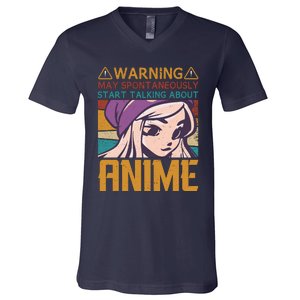 Funny Anime Quote Funny Sayings Anime Girl Quotes Retro Quote V-Neck T-Shirt