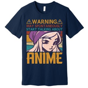 Funny Anime Quote Funny Sayings Anime Girl Quotes Retro Quote Premium T-Shirt