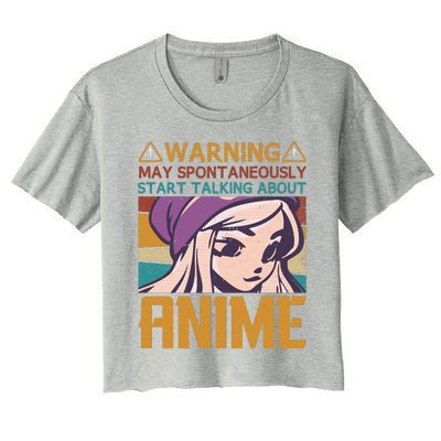 Funny Anime Quote Funny Sayings Anime Girl Quotes Retro Quote Women's Crop Top Tee