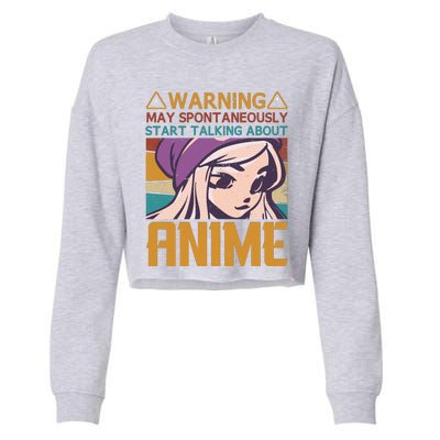 Funny Anime Quote Funny Sayings Anime Girl Quotes Retro Quote Cropped Pullover Crew