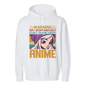 Funny Anime Quote Funny Sayings Anime Girl Quotes Retro Quote Garment-Dyed Fleece Hoodie