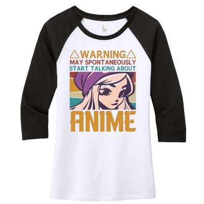 Funny Anime Quote Funny Sayings Anime Girl Quotes Retro Quote Women's Tri-Blend 3/4-Sleeve Raglan Shirt