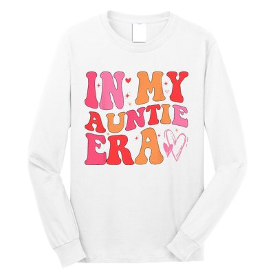 Funny Aunt Quote In My Auntie Era niece nephew matching cool Long Sleeve Shirt