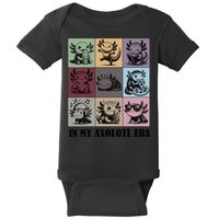 Funny Axolotl Quote In My Axolotl Era Graphic Cool Axolotl Baby Bodysuit