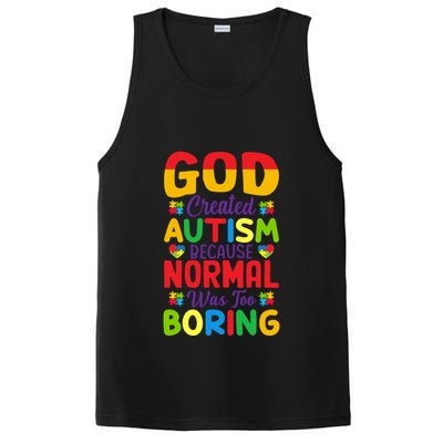 Funny Autism Quotes Motivational Autism Slogans Autism Awareness Puzzle Pieces PosiCharge Competitor Tank