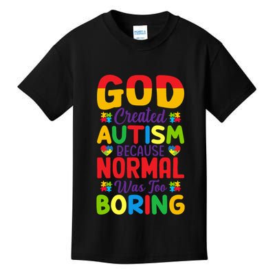 Funny Autism Quotes Motivational Autism Slogans Autism Awareness Puzzle Pieces Kids T-Shirt