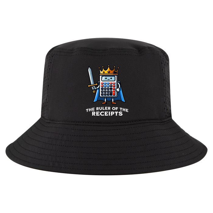 Funny Accountant Ruler Of The Receipts Taxes Bookkeeper Cool Comfort Performance Bucket Hat
