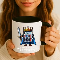 Funny Accountant Ruler Of The Receipts Taxes Bookkeeper Mug