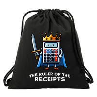 Funny Accountant Ruler Of The Receipts Taxes Bookkeeper Drawstring Bag