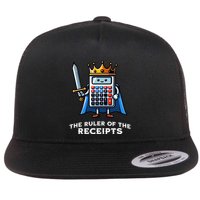 Funny Accountant Ruler Of The Receipts Taxes Bookkeeper Flat Bill Trucker Hat