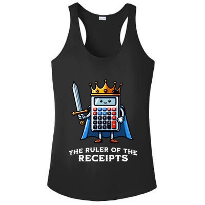 Funny Accountant Ruler Of The Receipts Taxes Bookkeeper Ladies PosiCharge Competitor Racerback Tank